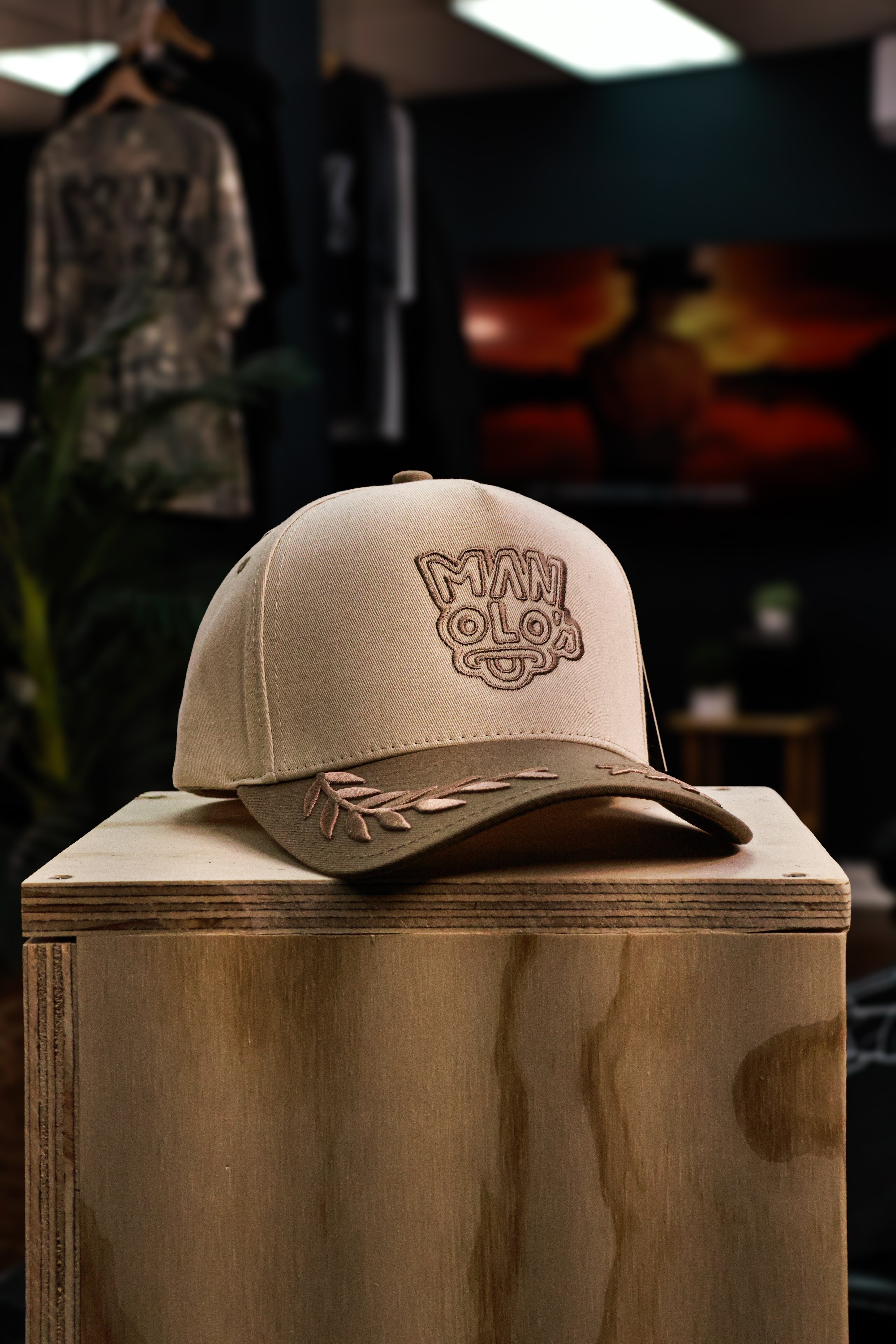 Feathered Beige SnapBack